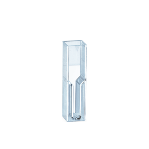 Semi-micro cuvette, 3 ml, (HxW): 45 x 12 mm, PS, transparent, optical sides: 2