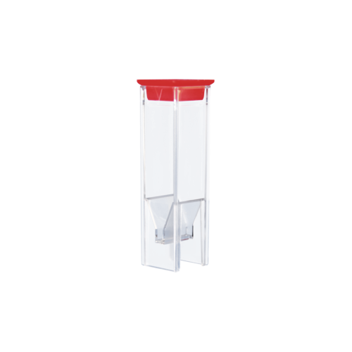 UV cuvette, 2.7 ml, (HxW): 45 x 12 mm, special plastic, transparent, optical sides: 2