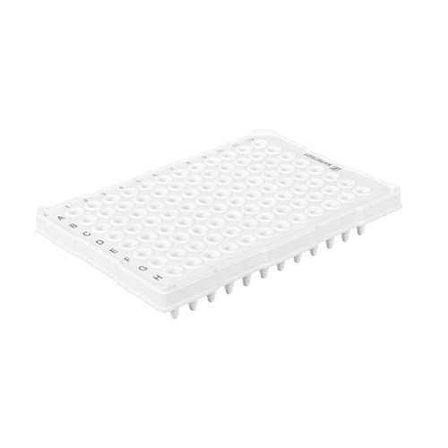 PCR plate half skirt, 96 well, white, High Profile, 200 µl, PCR Performance Tested, PP