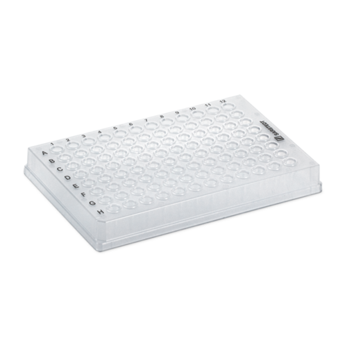 PCR plate full skirt, 96 well, transparent, Low Profile, 100 µl, Biosphere® plus, PP