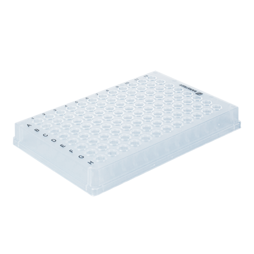 PCR plate full skirt, 96 well, transparent, Low Profile, 100 µl, Low protein-binding, PCR Performance Tested, PP