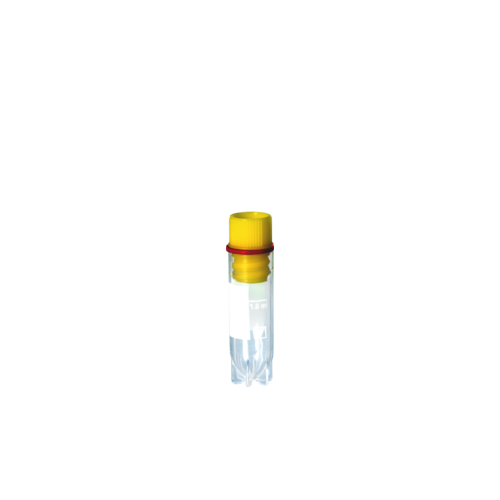 CryoPure tubes, 2 ml, QuickSeal screw cap, yellow, Internal Thread