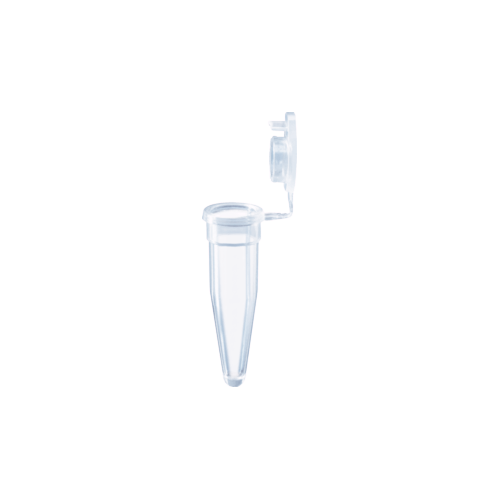 PCR single tube, 0.2 ml, PCR Performance Tested, transparent, PP, flat cap