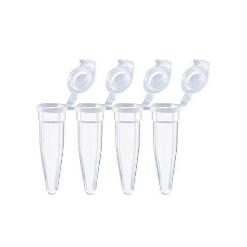 PCR strip of 4, 200 µl, Biosphere® plus, transparent, PP, flat cap