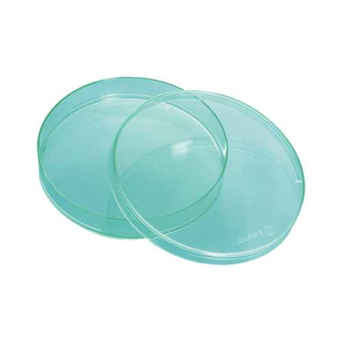 Petri dish, 92 x 16 mm, green, with ventilation cams